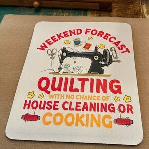 Hand Pressed Mouse Pad!  Brand New!